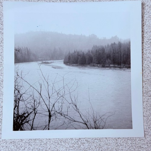 Sandy river flood mid century - river, mid-century